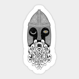 Odin One-eye, The All-Father, Knotwork Design Sticker